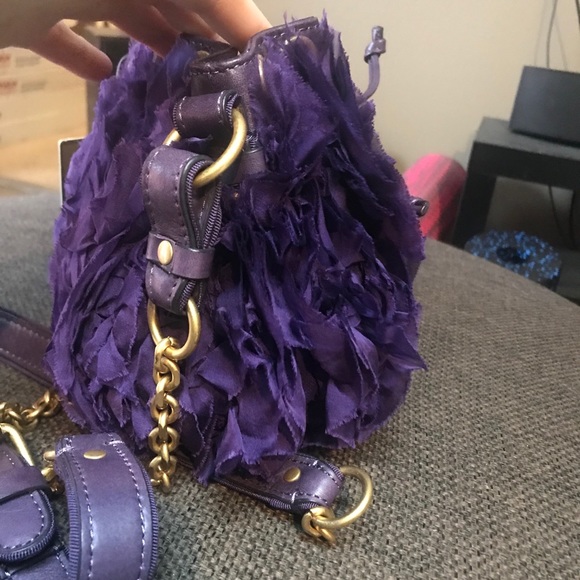 Juicy Couture evening bag chiffon tissue grape NWT - Picture 4 of 8